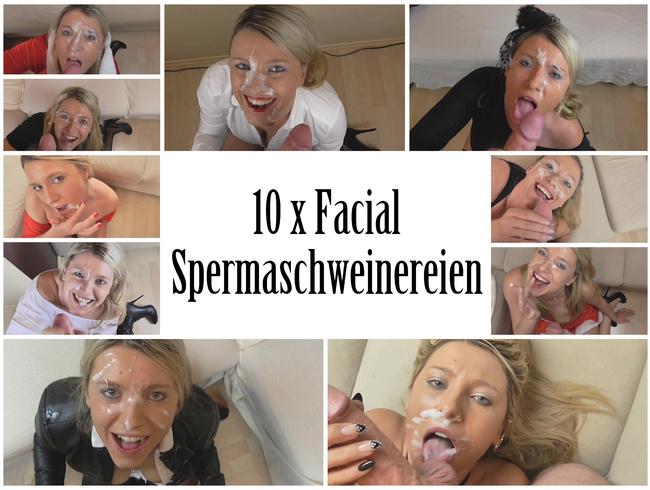 10 x Spermaschweinereien (Facials)