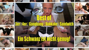 BEST OF 3er|4er|Gangbangs|Bukkake|Sandwich – Ein Schwanz ist nicht genug!