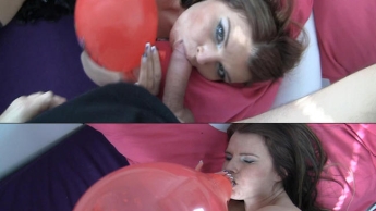 Balloon Blowjob – Pop & Cumshot