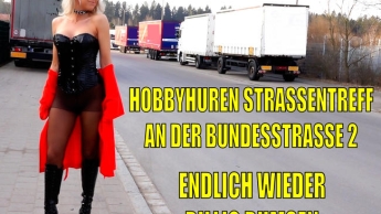 Der Hobbyhuren AO Straßentreff an der Bundesstraße 2 | ENDLICH wieder billig bumsen…!!!