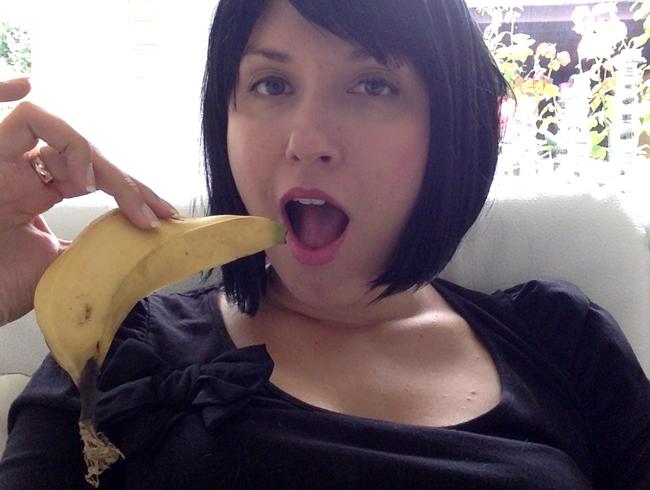 Fetisch: Banane essen!