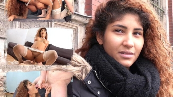 GERMAN SCOUT – Schoko-Teen in Berlin bei Straßen Casting gefickt