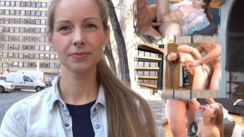 GERMAN SCOUT – Süße Studentin zu multiplen Orgasmen bei Straßen Casting gefickt