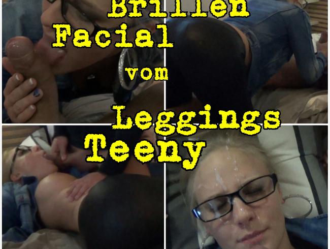 Handjob Brillen Facial vom Leggings Teeny
