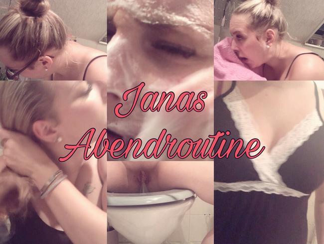 Janas Abendroutine nach dem Cam