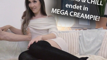 NETFICKS & CHILL! Filmabend endet mit MEGA CREAMPIE!