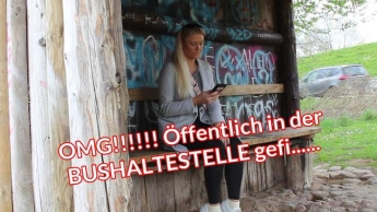 OMG!!!! ÖFFENTLICH in der BUSHALTESTELLE gef…..!!!!!