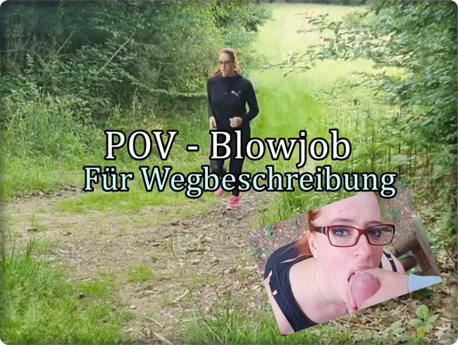 POV Blowjob.. Für die Wegbeschreibung