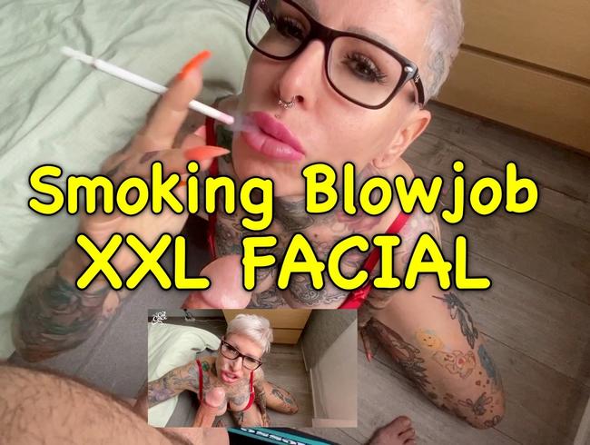 Smoking Blowjob mit XXL Facial