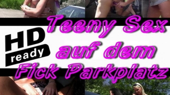 Teeny Sex auf dem Fick Parkplatz