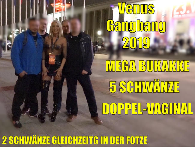 Venus Gangbang 2019 | 5 Schwänze inkl. Doppel-Vaginal und MEGA Bukkake!!!