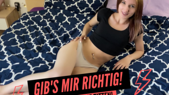 GIB’S MIR RICHTIG!  – Spermabombe auf die Titten!