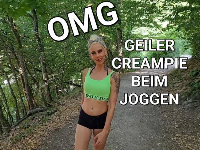 OMG, GEILER CREAMPIE BEIM JOGGEN