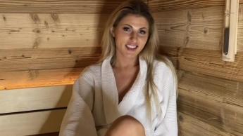 War das heiß!! Orgasmus in der Sauna!!