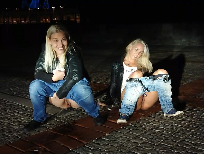 Wettpissen vor Publikum mit Annabel Massina