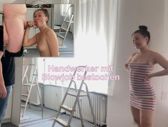 Handwerker mit Blowjob bestochen