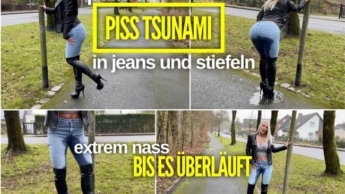 PISS TSUNAMI in Jeans und Stiefeln | So viel bis es überläuft