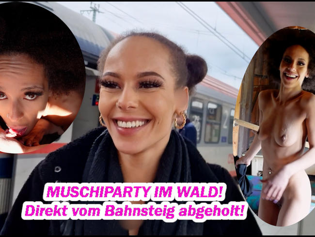 MUSCHIPARTY IM WALD! Vom Zug in die Muschi! Schneller geht´s nicht!