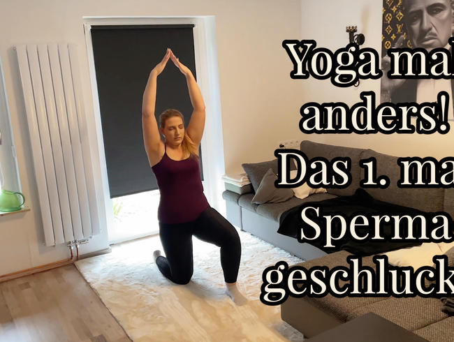 Yoga mal anders! Das 1. mal Sperma geschluckt!