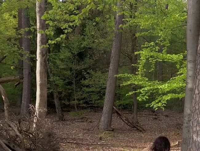 Drohne filmt mich im Wald wie ich mich kurz nackig mache – Ohne Ton