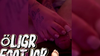 Öliger Footjob!