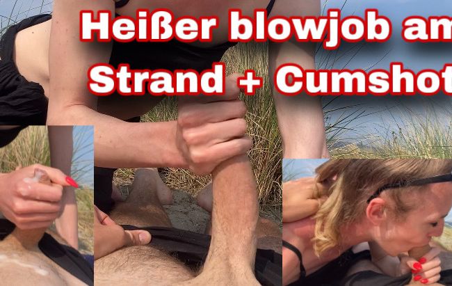 Public Blowjob am öffentlichen Strand – ohne Ton