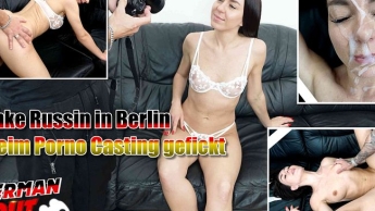 GERMAN SCOUT – Schlanke Russin in Berlin AO beim Casting gefickt
