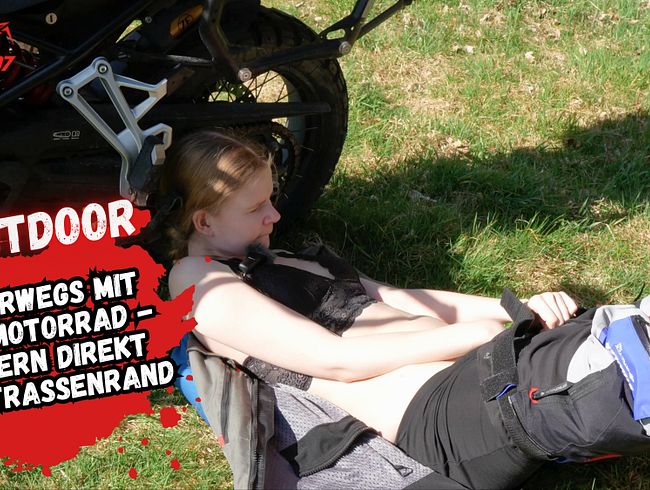 Heimlich auf Bikertour gefingert bis zum Doppel Orgasmus!