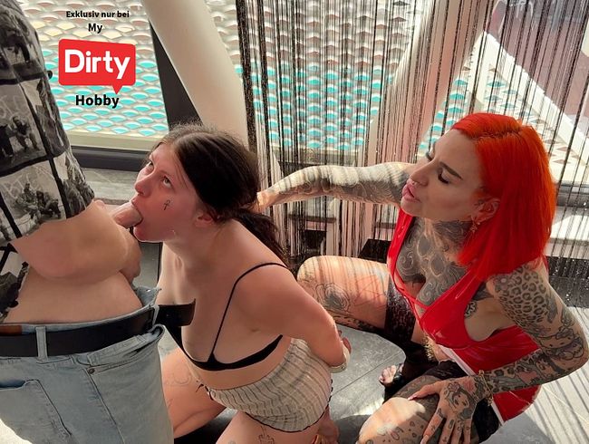 Hardcore Lektion für asoziale Teeny-Schlampe