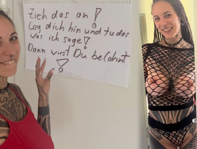 Sein Schwanz sein Befehl ! Folgsames Mädchen Aja-Moon :)