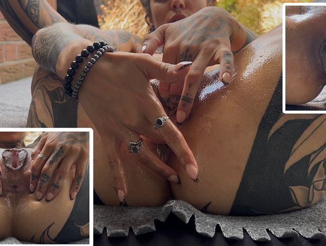 Alle öligen Löcher gestopft!! Solo auf der Dachterasse !