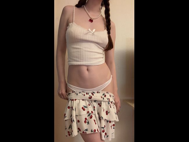 Ich ziehe mich langsam aus