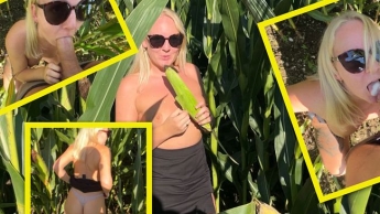 || Im Maisfeld Natursex pur – AO Doggy-Action, Outdoor-Blowjob & cremiges Finale ||