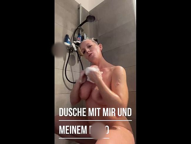 Geilstes Duschvideo ever! Ich nehme dich und meinen Dildo mit in meine Dusche!