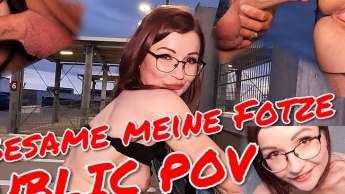Besame meine Fotze ! Public ! POV ! Nylon ! Heels !!!!!