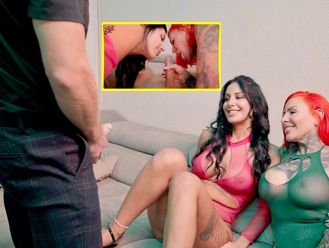 Hardcore Dreier! Zwei blanke,MILF Fotzen für WG Mitbewohner