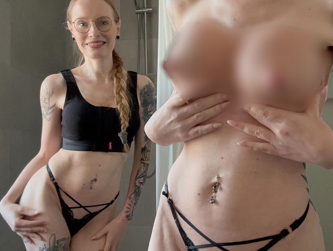 Komm mit! Das erste mal Duschen mit den neuen Brüsten!