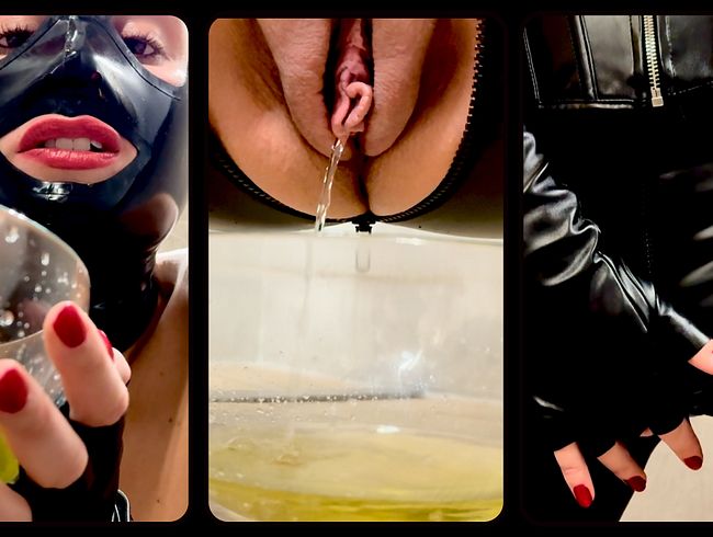 Deine gnadenlose Toiletten-Ausbildung: Schlucke nur meinen heißen, goldenen Sekt! Toilettensklave!