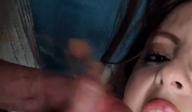 Alle drei Löcher gestopft mit Dildos und Schwanz