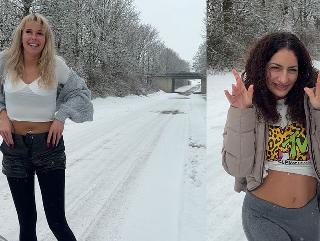 ,,Together – Piss“ Outdoor – Schnee -Piss , with my Blondie Megan :*