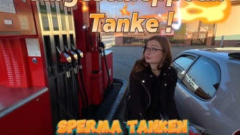 Abgeschleppt an der Tanke ! Mein Neuer Treibstoff heist Sperma !