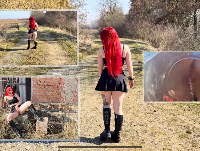 Bin ich zu weit gegangen? User-Wunsch: Outdoor-Piss ins Gefäß – Wunsch ist wahr geworden!!!