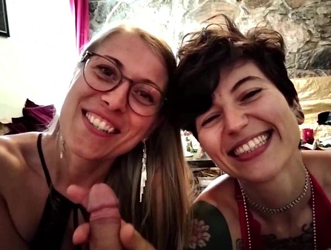 POV Double Blowjob mit Happy End