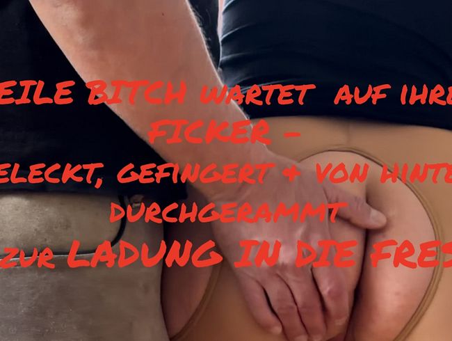Geile Bitch wartet auf ihren Ficker – geleckt,gefingert&durchgerammt – bis zur Ladung in die Fresse