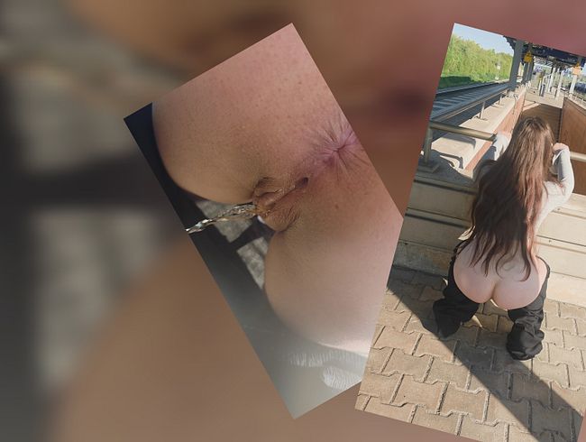 Musste mal wieder Pipi am Bahnhof mit Nahaufnahme