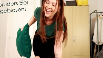 Zu Ostern Stiefbruders Eier ausgeblasen!