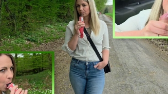 Zu heiß für einen einfachen Spaziergang – Schwanzgeil nach meinen Eis