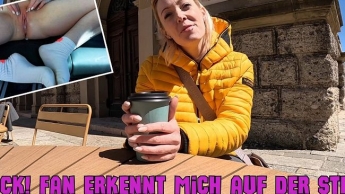 SCHOCK! Fan erkennt mich auf der Straße! Spontaner AO Creampie Fick auf dem Stadt-Parkplatz !