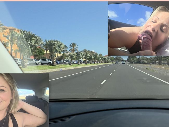 heißer Urlaubstart direkt nach dem Flughafen – Ich lutsche schon auf dem weg zum Hotel
