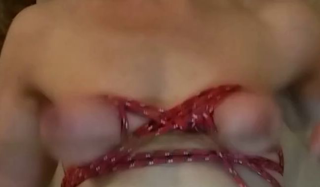 30 Hiebe auf meine abgebundenen MILF-Titten bitte bitte bitte…. Strafe muss sein ?